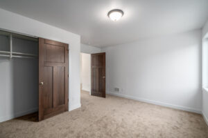 large room with closet door